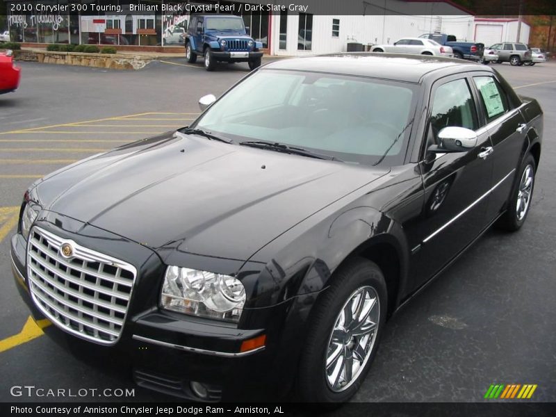Brilliant Black Crystal Pearl / Dark Slate Gray 2010 Chrysler 300 Touring
