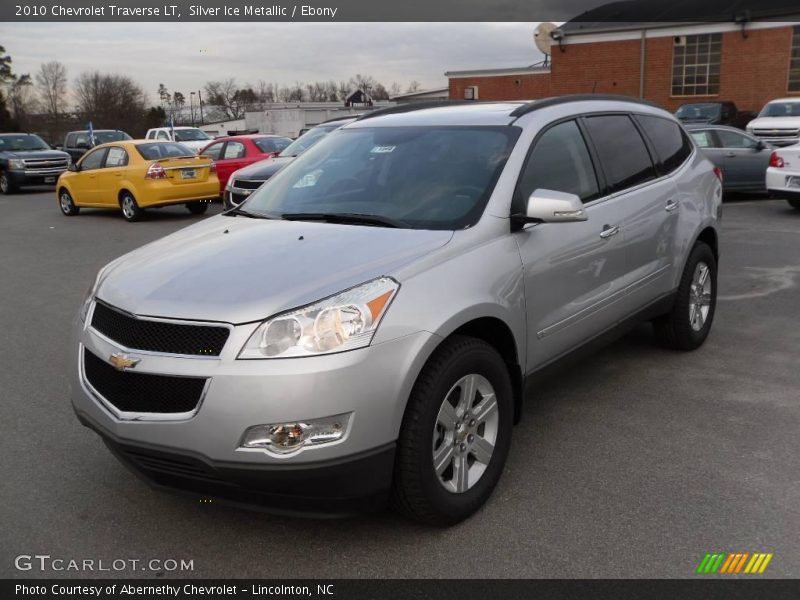 Silver Ice Metallic / Ebony 2010 Chevrolet Traverse LT