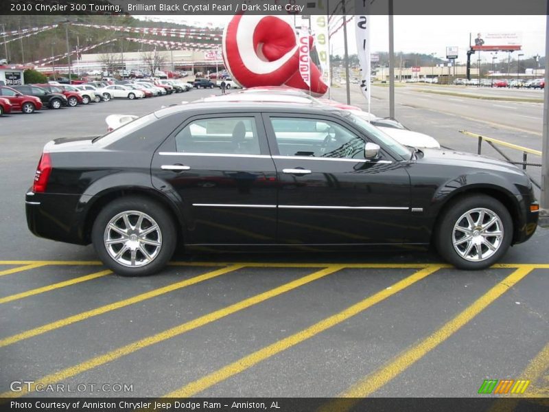 Brilliant Black Crystal Pearl / Dark Slate Gray 2010 Chrysler 300 Touring