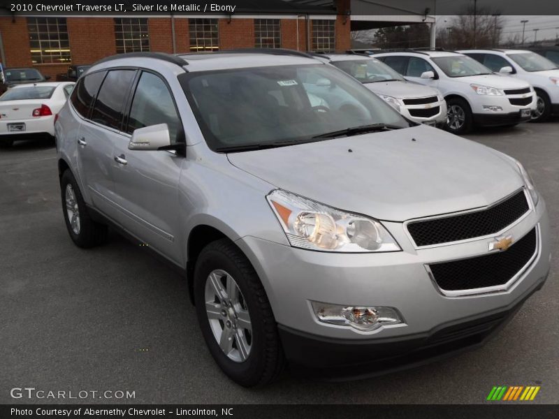 Silver Ice Metallic / Ebony 2010 Chevrolet Traverse LT