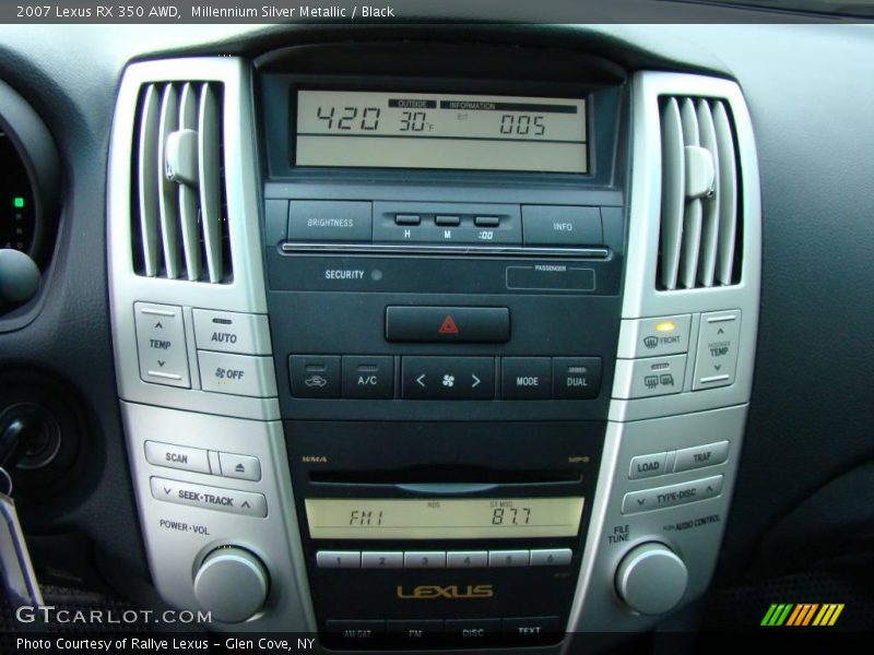 Millennium Silver Metallic / Black 2007 Lexus RX 350 AWD