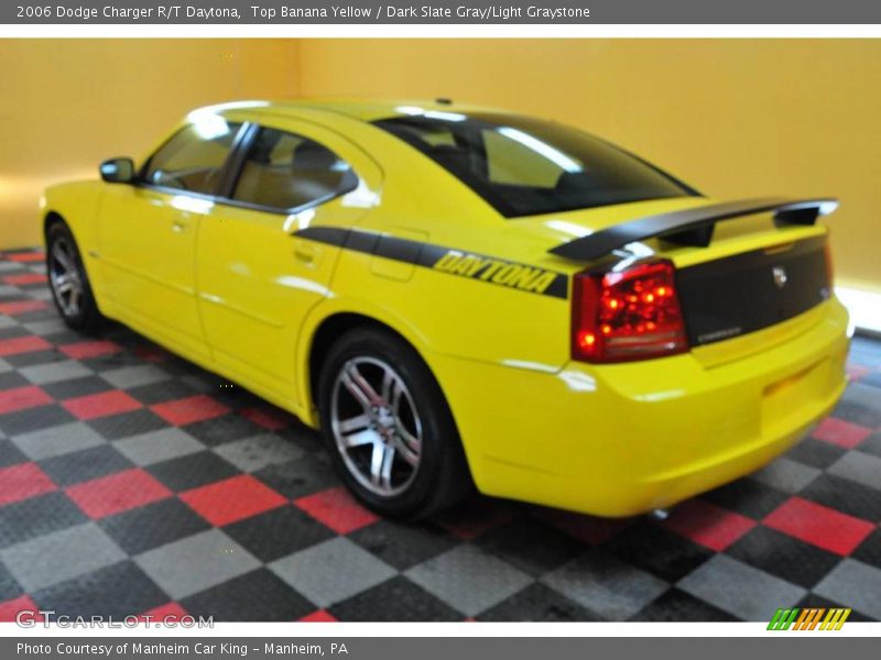 Top Banana Yellow / Dark Slate Gray/Light Graystone 2006 Dodge Charger R/T Daytona