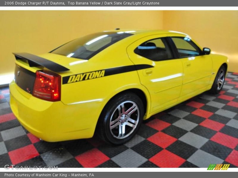 Top Banana Yellow / Dark Slate Gray/Light Graystone 2006 Dodge Charger R/T Daytona