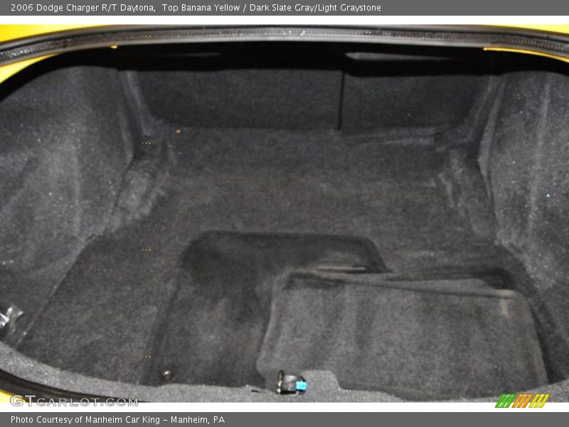 Top Banana Yellow / Dark Slate Gray/Light Graystone 2006 Dodge Charger R/T Daytona