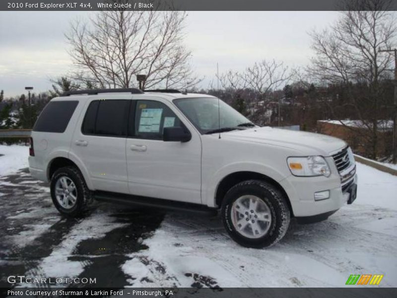 White Suede / Black 2010 Ford Explorer XLT 4x4