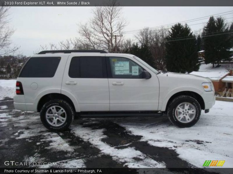 White Suede / Black 2010 Ford Explorer XLT 4x4
