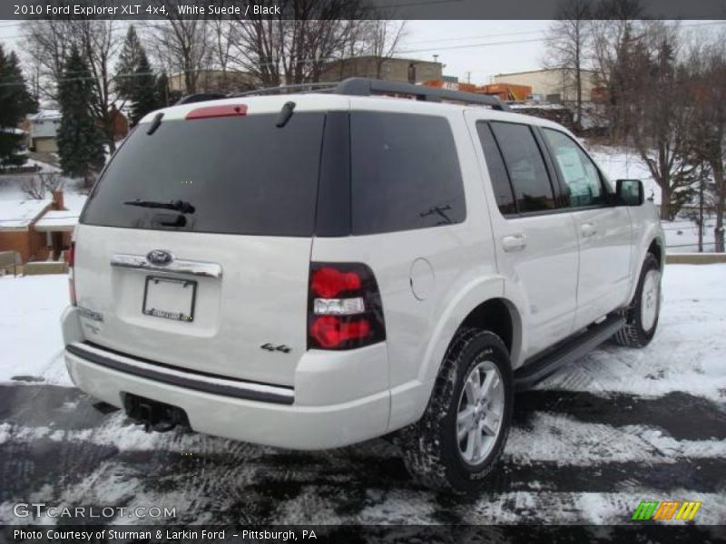 White Suede / Black 2010 Ford Explorer XLT 4x4