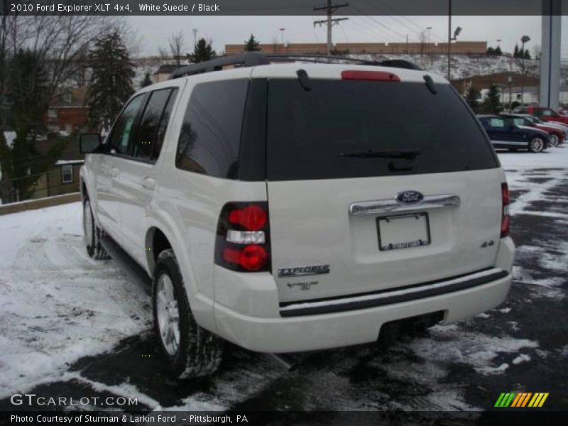 White Suede / Black 2010 Ford Explorer XLT 4x4