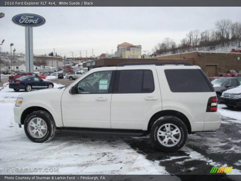 White Suede / Black 2010 Ford Explorer XLT 4x4