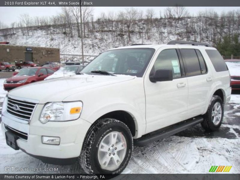 White Suede / Black 2010 Ford Explorer XLT 4x4