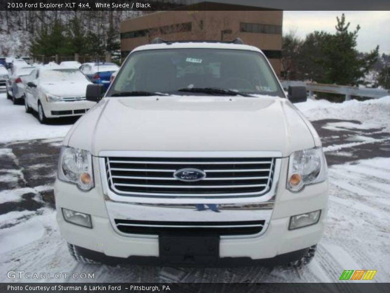 White Suede / Black 2010 Ford Explorer XLT 4x4