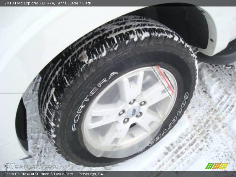 White Suede / Black 2010 Ford Explorer XLT 4x4