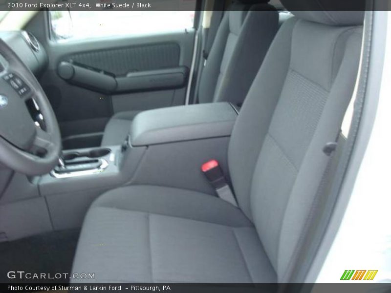 White Suede / Black 2010 Ford Explorer XLT 4x4