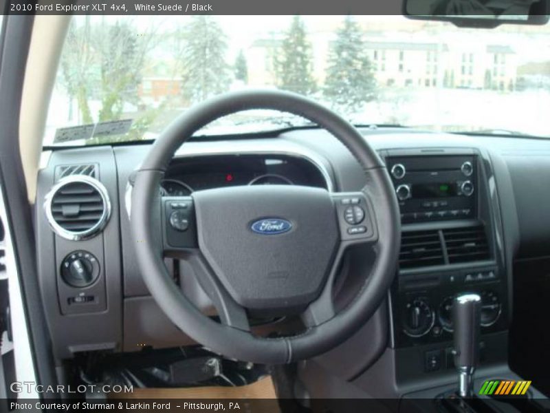 White Suede / Black 2010 Ford Explorer XLT 4x4