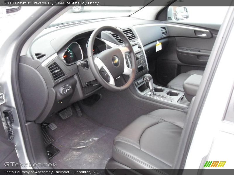 Silver Ice Metallic / Ebony 2010 Chevrolet Traverse LT