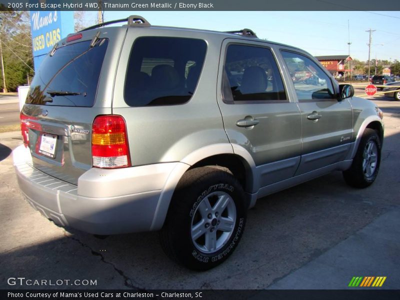 Titanium Green Metallic / Ebony Black 2005 Ford Escape Hybrid 4WD