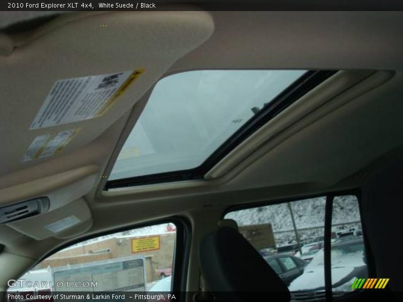 White Suede / Black 2010 Ford Explorer XLT 4x4