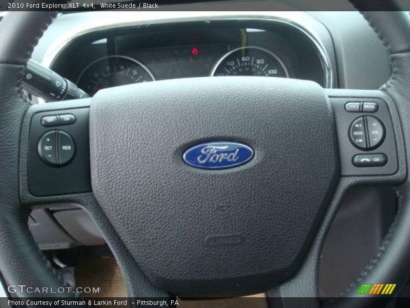White Suede / Black 2010 Ford Explorer XLT 4x4
