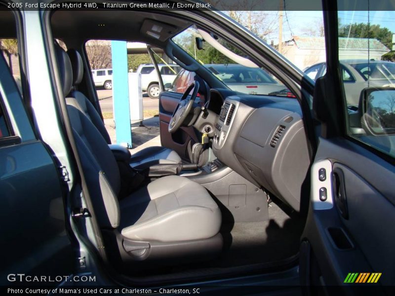 Titanium Green Metallic / Ebony Black 2005 Ford Escape Hybrid 4WD