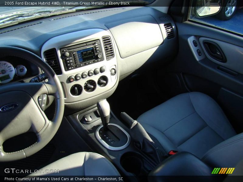 Titanium Green Metallic / Ebony Black 2005 Ford Escape Hybrid 4WD