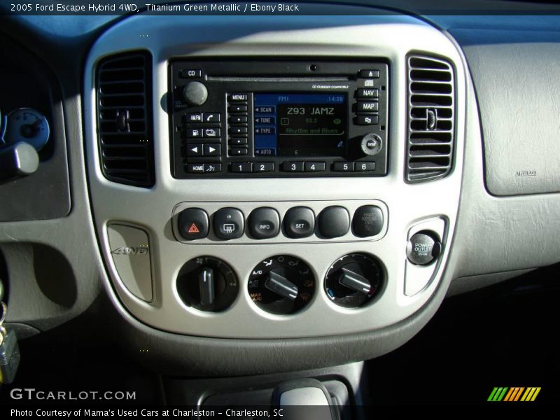 Titanium Green Metallic / Ebony Black 2005 Ford Escape Hybrid 4WD