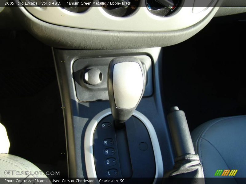 Titanium Green Metallic / Ebony Black 2005 Ford Escape Hybrid 4WD
