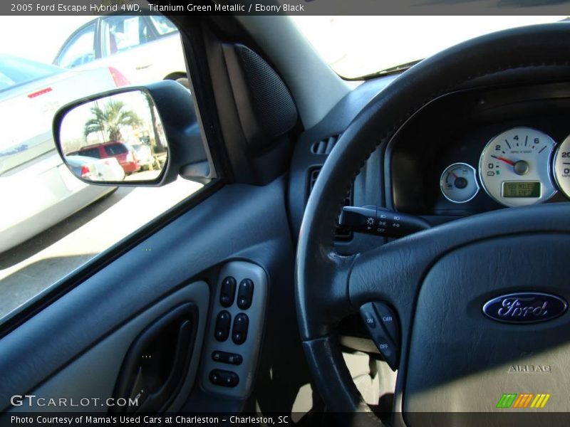 Titanium Green Metallic / Ebony Black 2005 Ford Escape Hybrid 4WD