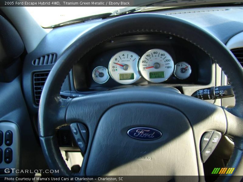 Titanium Green Metallic / Ebony Black 2005 Ford Escape Hybrid 4WD