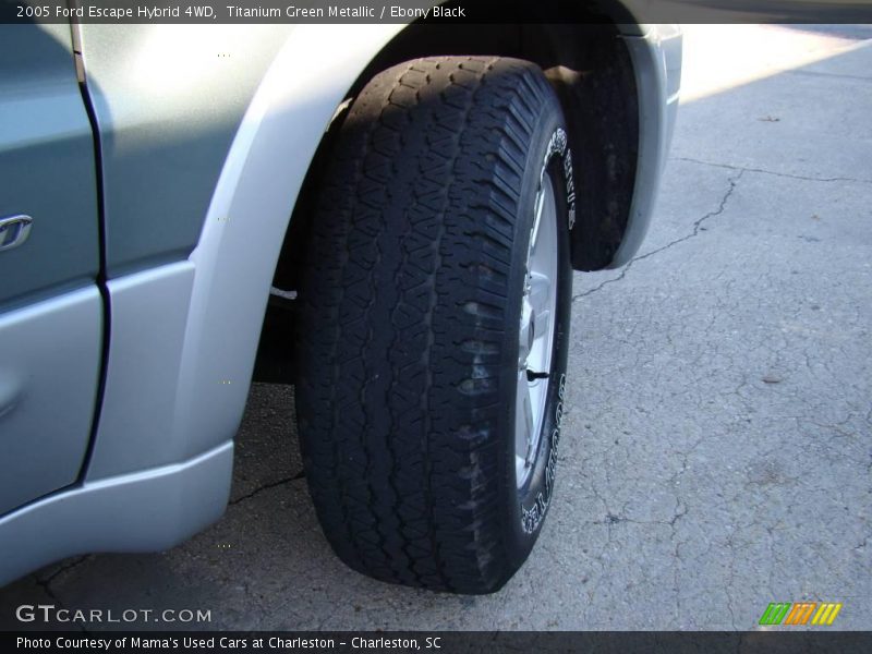 Titanium Green Metallic / Ebony Black 2005 Ford Escape Hybrid 4WD