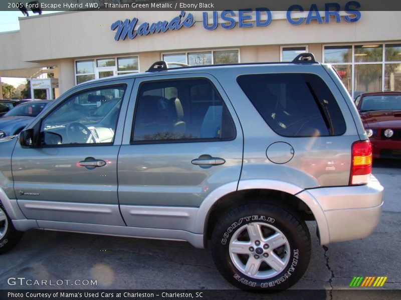 Titanium Green Metallic / Ebony Black 2005 Ford Escape Hybrid 4WD