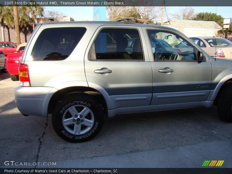Titanium Green Metallic / Ebony Black 2005 Ford Escape Hybrid 4WD