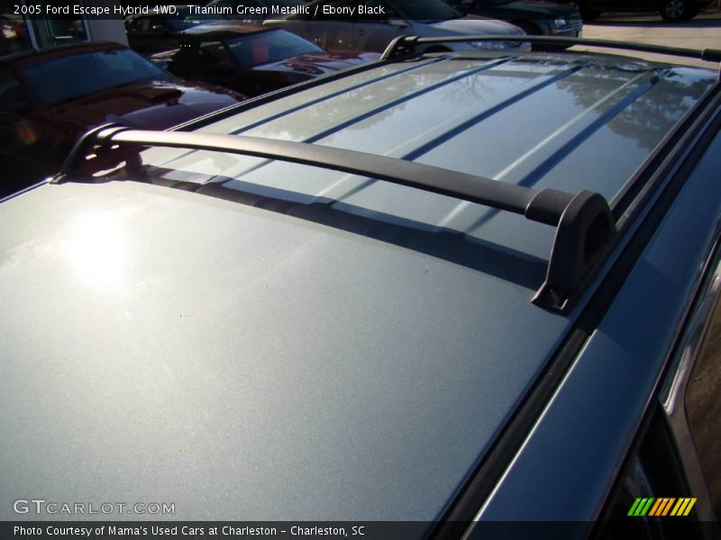 Titanium Green Metallic / Ebony Black 2005 Ford Escape Hybrid 4WD