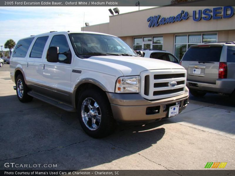 Oxford White / Medium Pebble 2005 Ford Excursion Eddie Bauer