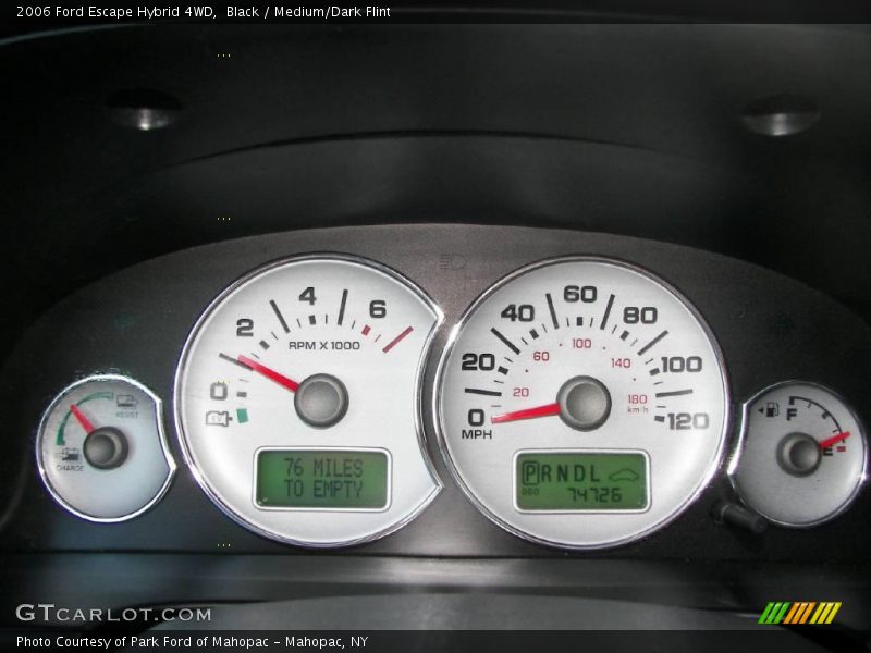 Black / Medium/Dark Flint 2006 Ford Escape Hybrid 4WD