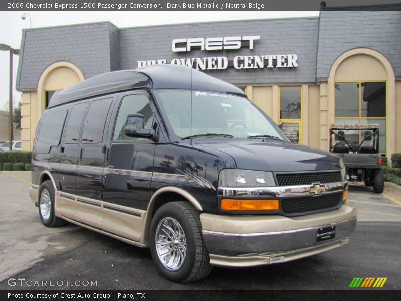 Dark Blue Metallic / Neutral Beige 2006 Chevrolet Express 1500 Passenger Conversion