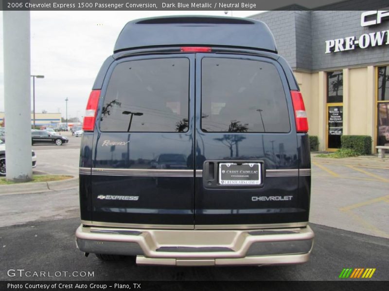 Dark Blue Metallic / Neutral Beige 2006 Chevrolet Express 1500 Passenger Conversion