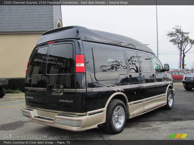 Dark Blue Metallic / Neutral Beige 2006 Chevrolet Express 1500 Passenger Conversion