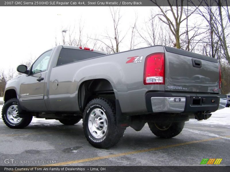 Steel Gray Metallic / Ebony Black 2007 GMC Sierra 2500HD SLE Regular Cab 4x4
