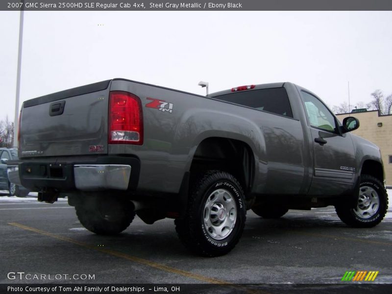 Steel Gray Metallic / Ebony Black 2007 GMC Sierra 2500HD SLE Regular Cab 4x4