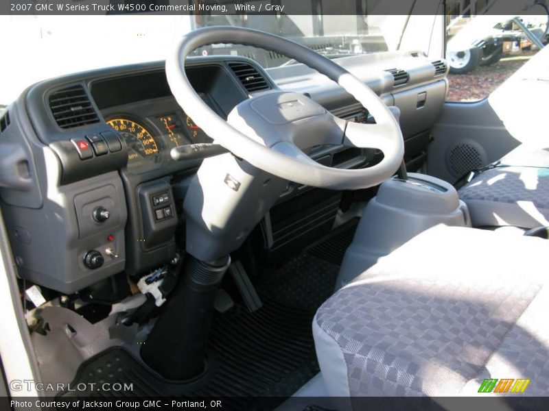 White / Gray 2007 GMC W Series Truck W4500 Commercial Moving