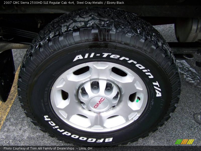 Steel Gray Metallic / Ebony Black 2007 GMC Sierra 2500HD SLE Regular Cab 4x4