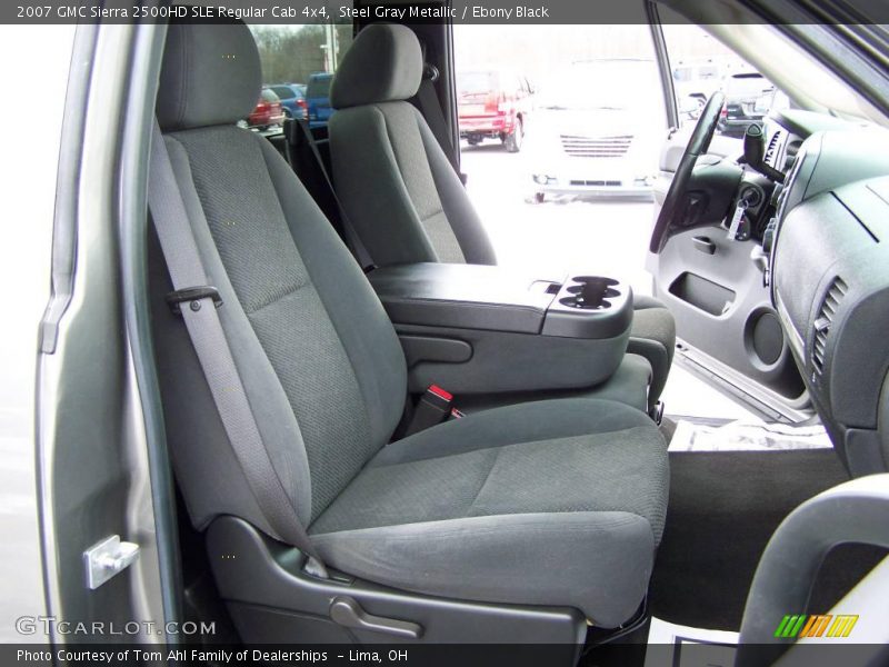Steel Gray Metallic / Ebony Black 2007 GMC Sierra 2500HD SLE Regular Cab 4x4