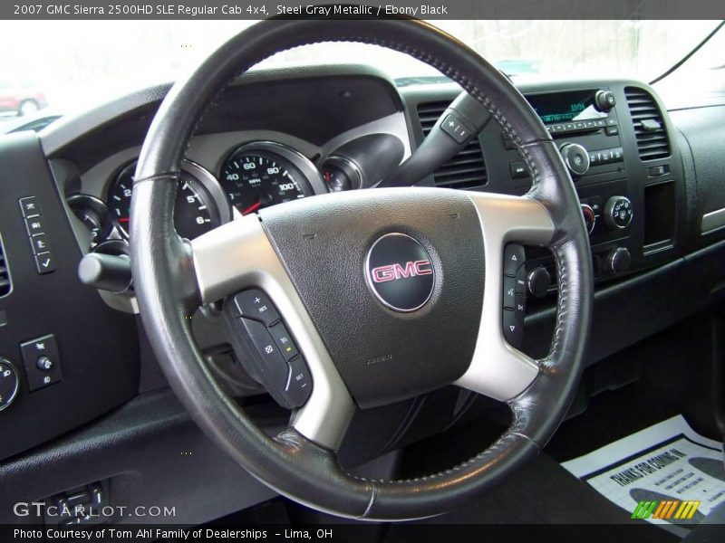 Steel Gray Metallic / Ebony Black 2007 GMC Sierra 2500HD SLE Regular Cab 4x4