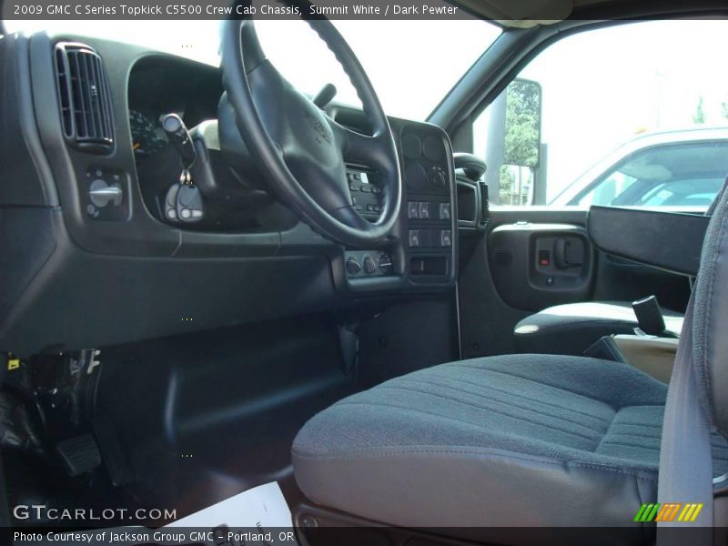 Summit White / Dark Pewter 2009 GMC C Series Topkick C5500 Crew Cab Chassis