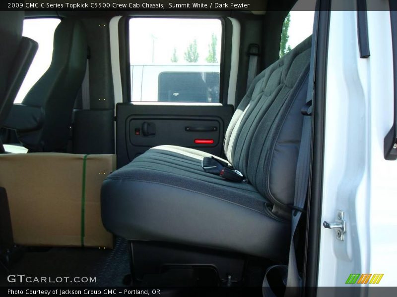 Summit White / Dark Pewter 2009 GMC C Series Topkick C5500 Crew Cab Chassis