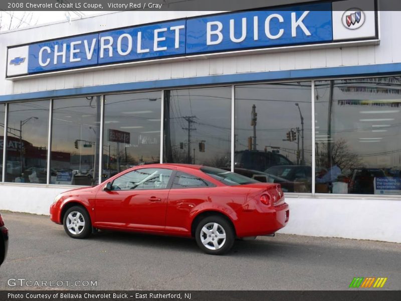 Victory Red / Gray 2008 Chevrolet Cobalt LS Coupe