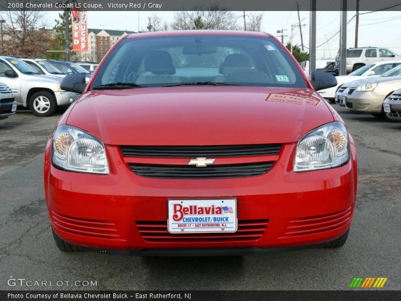 Victory Red / Gray 2008 Chevrolet Cobalt LS Coupe