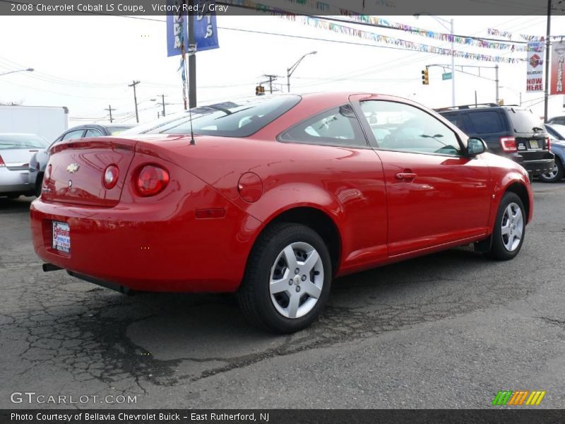 Victory Red / Gray 2008 Chevrolet Cobalt LS Coupe