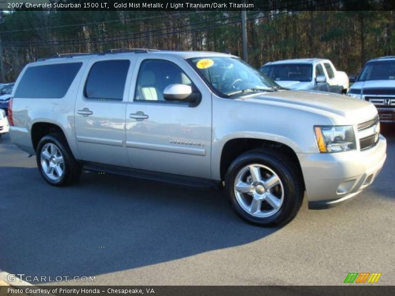 Gold Mist Metallic / Light Titanium/Dark Titanium 2007 Chevrolet Suburban 1500 LT