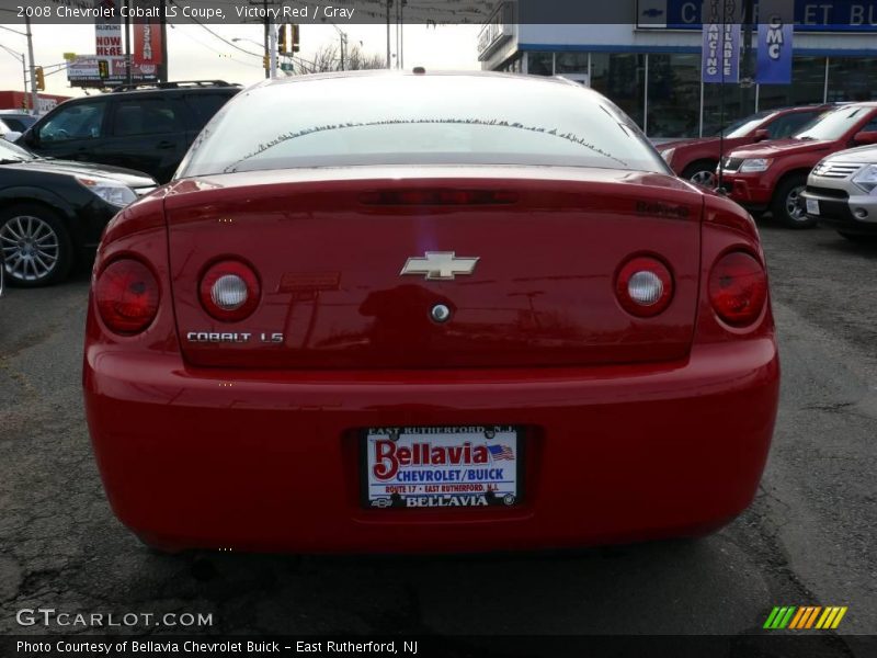 Victory Red / Gray 2008 Chevrolet Cobalt LS Coupe